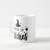 Trinkt Auf Hexen Kaffeetasse (Vorderseite Links)