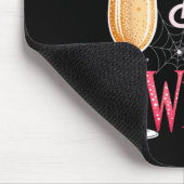Trinkt aus Hexen Champagner Glas Lustiger Hallowee Mousepad (Ecke)