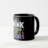 Trinkt aus Hexen Halloween-Party Tasse (VorderseiteRechts)