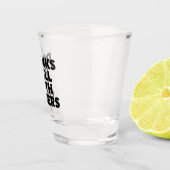 Trinkt gut mit anderen Glaspapierkissen Schnapsglas (Rechts)