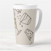 Trinkt Latte-Mug-Tasse Milchtasse (Rechte Ecke)