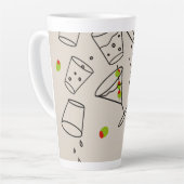 Trinkt Latte-Mug-Tasse Milchtasse (Linke Ecke)