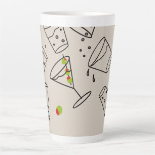 Trinkt Latte-Mug-Tasse Milchtasse