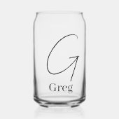 Trinkwaren-Set Buchstabe G Glas (Vorderseite)
