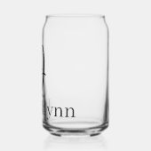 Trinkwaren-Set Buchstabe J Dosenglas (Links)