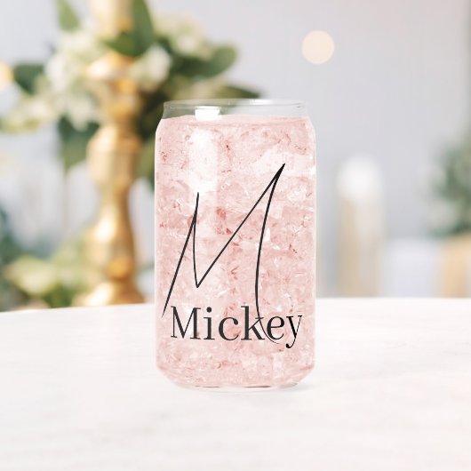 Trinkwaren-Set Buchstabe M Dosenglas (Insitu (Hochzeit))