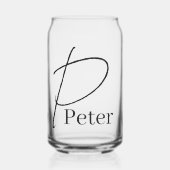 Trinkwaren-Set Buchstabe P Glas (Vorderseite)