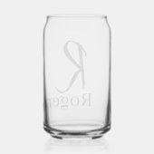 Trinkwaren-Set Buchstabe R Glas (Rückseite)
