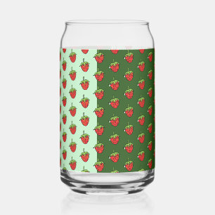 Trinkwaren-Set Hunter Green Light Strawberry Dosenglas