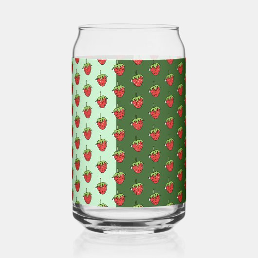 Trinkwaren-Set Hunter Green Light Strawberry Dosenglas (Vorderseite)