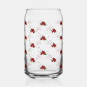 Trinkwaren-Set Love Red Rose Floral Dosenglas (Links)