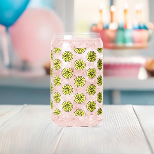 Trinkwaren-Set Süße gelbe Zitronen Dosenglas (Insitu (Baby Party))