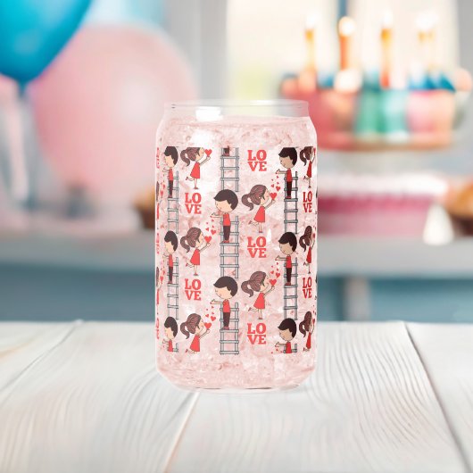 Trinkwaren-Set Süßes Paar Liebe Dosenglas (Insitu (Baby Party))