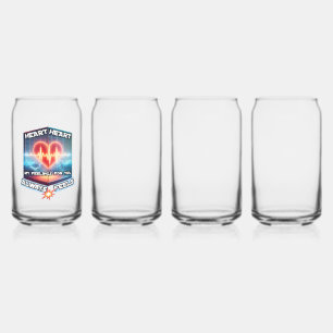 Trinkwaren Stil: Bedrucktes Dosen Glas, Set: Set v Dosenglas