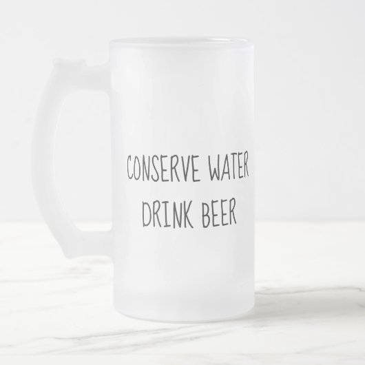 Trinkwasser Bier Mattierte Tasse Vatertag (Links)