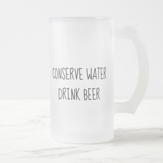 Trinkwasser Bier Mattierte Tasse Vatertag (Rechts)