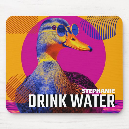 Trinkwasser Duck Meme Mousepad (Vorne)