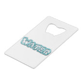 Trinkwasser Geldbeutel Flaschenöffner (Rückseite Schrägansicht)