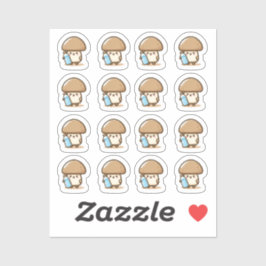 Trinkwasser-Pilzpilz, kundenspezifisch geschnitten Aufkleber