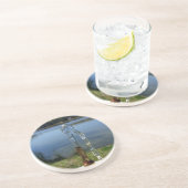 Trinkwasser Sandstein Untersetzer (Seite)