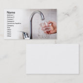 Trinkwasser Visitenkarte (Vorne/Hinten)