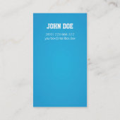 Trinkwasser-Visitenkarte Visitenkarte (Rückseite)