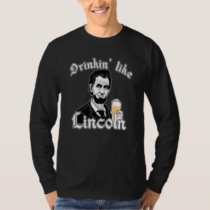 Trinkwasser wie Lincoln US-Flagge 4. Juli Vierte P T-Shirt
