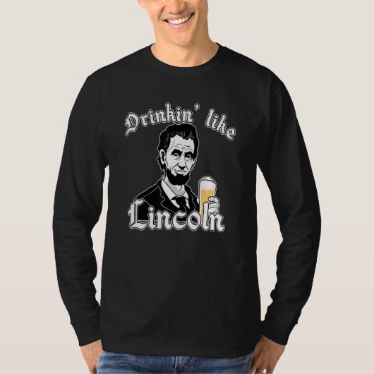 Trinkwasser wie Lincoln US-Flagge 4. Juli Vierte P T-Shirt (Vorderseite)