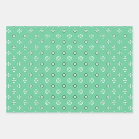 Trio 3 Geometrisches Set der Muster für Schleifpap Geschenkpapier Set (Vorderseite 3)