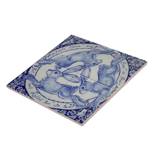 Trio Bird Tile Trivet Fliese (Seite)