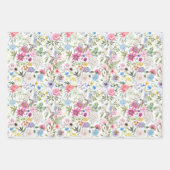 Trio botanischer Traum 3 Geschenkpapier Set (Vorderseite)