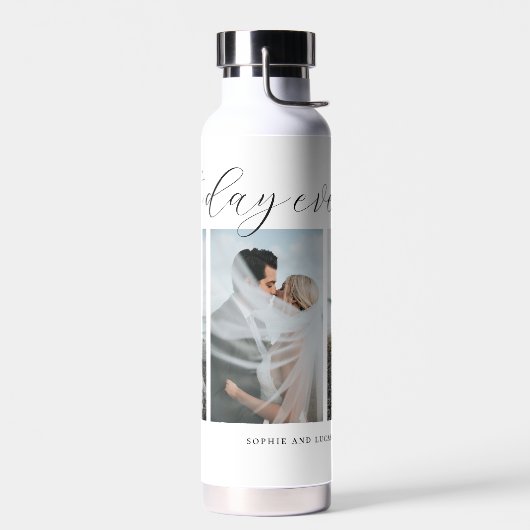 Trio Collage EDITABLE FARBFLASCHE Trinkflasche (Links)