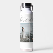 Trio Collage EDITABLE FARBFLASCHE Trinkflasche (Vorne)