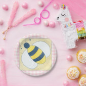 Trio der Bienen mit Blumen Pappteller (Party)