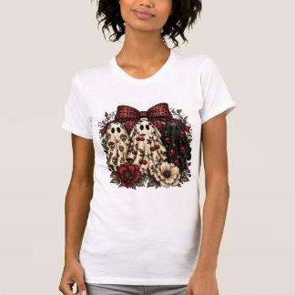 „Trio der Geister“ Florales Halloween-T-Shirt T-Shirt