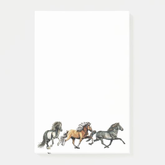 Trio der Isländer Post-it Klebezettel (Vorderseite)