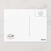 Trio der langhaarigen Dackel Postkarte (Rückseite)