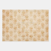 Trio der Vintagen Meereslebewesen Geschenkpapier Set (Vorderseite 3)