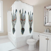 Trio der Zebramasken Duschvorhang (Beispiel)