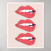 Trio des Bitens der roten Lippen Poster (Vorne)