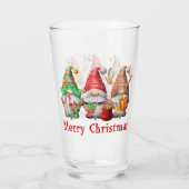 Trio Drink Glass von North Pole Gnomes Glas (Rückseite)
