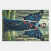 Trio Fairy Decoupage Packpapier Geschenkpapier Set (Vorderseite 2)