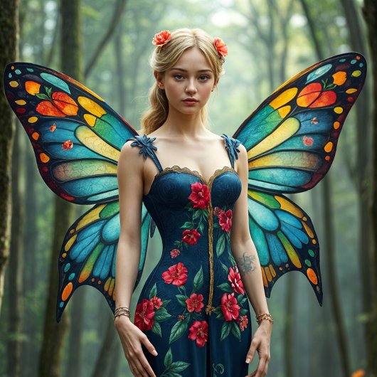 Trio Fairy Decoupage Packpapier Geschenkpapier Set