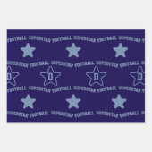 Trio Football Vater Superstar Wrapping Paper Sheet Geschenkpapier Set (Vorderseite 2)