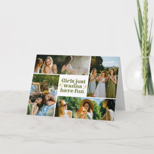 Trio Friendship Moments Fotokarte Dankeskarte (Vorderseite)