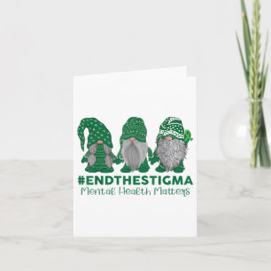 Trio Gnome beendet Stigma Mental Health S Awarenes Karte