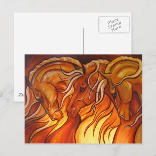 Trio Gold Postkarte (Vorne/Hinten)