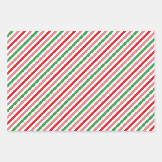 Trio hübsche Weihnachtslieder Geschenkpapier Set (Vorderseite)