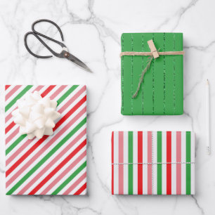 Trio hübsche Weihnachtslieder Geschenkpapier Set