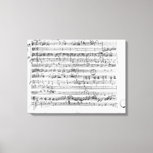 Trio in E-Dur "Kegelstatt" Leinwanddruck (Vorderseite)